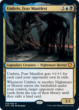 Umbris, Fear Manifest card from Commander: Innistrad: Crimson Vow