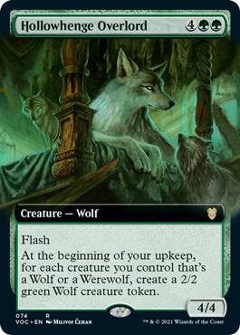 Hollowhenge Overlord (Extended Art) card from Commander: Innistrad: Crimson Vow