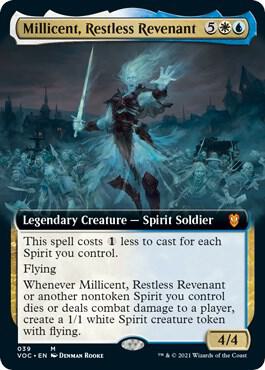 Millicent, Restless Revenant (Extended Art) card from Commander: Innistrad: Crimson Vow