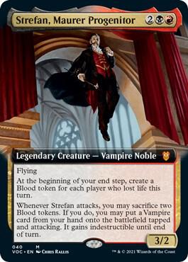 Strefan, Maurer Progenitor (Extended Art) card from Commander: Innistrad: Crimson Vow