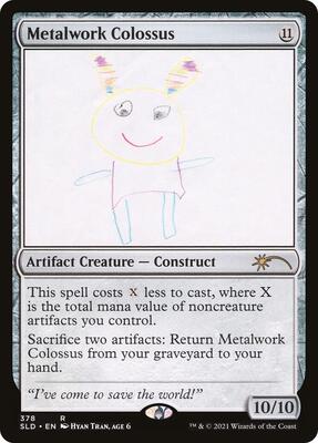 Metalwork Colossus (378) card from Secret Lair Drop Series