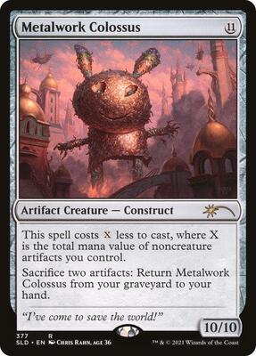 Metalwork Colossus (377) card from Secret Lair Drop Series