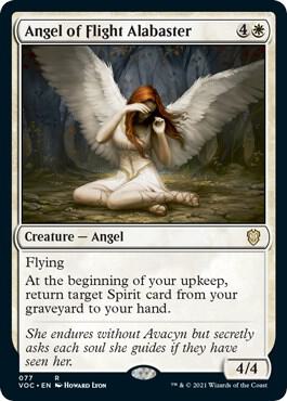Angel of Flight Alabaster card from Commander: Innistrad: Crimson Vow