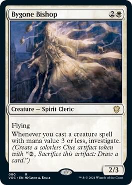 Bygone Bishop card from Commander: Innistrad: Crimson Vow