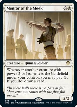 Mentor of the Meek card from Commander: Innistrad: Crimson Vow