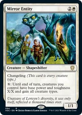 Mirror Entity card from Commander: Innistrad: Crimson Vow