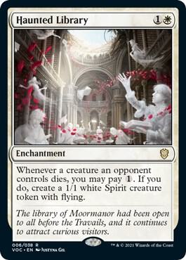 Haunted Library card from Commander: Innistrad: Crimson Vow