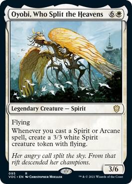 Oyobi, Who Split the Heavens card from Commander: Innistrad: Crimson Vow