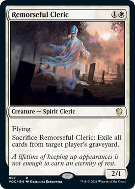 Remorseful Cleric card from Commander: Innistrad: Crimson Vow