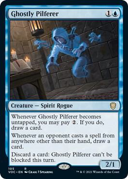 Ghostly Pilferer card from Commander: Innistrad: Crimson Vow