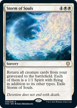 Storm of Souls card from Commander: Innistrad: Crimson Vow