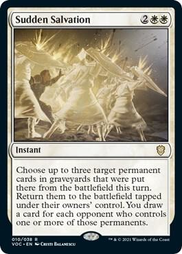 Sudden Salvation card from Commander: Innistrad: Crimson Vow