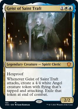 Geist of Saint Traft card from Commander: Innistrad: Crimson Vow
