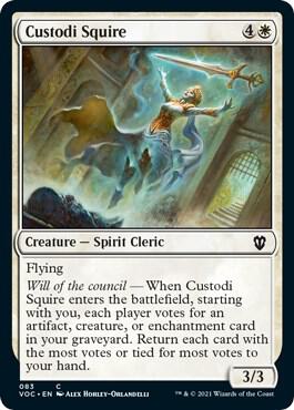 Custodi Squire card from Commander: Innistrad: Crimson Vow