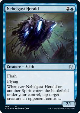 Nebelgast Herald card from Commander: Innistrad: Crimson Vow