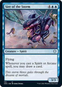 Sire of the Storm card from Commander: Innistrad: Crimson Vow
