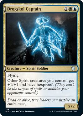 Drogskol Captain card from Commander: Innistrad: Crimson Vow