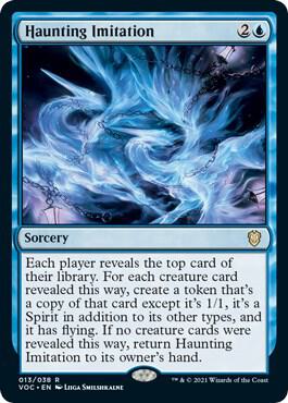 Haunting Imitation card from Commander: Innistrad: Crimson Vow