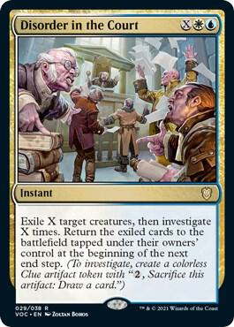 Disorder in the Court card from Commander: Innistrad: Crimson Vow