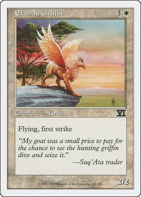 Ekundu Griffin card from Classic Sixth Edition