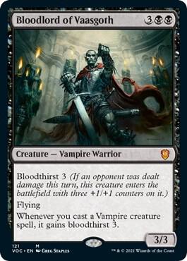 Bloodlord of Vaasgoth card from Commander: Innistrad: Crimson Vow