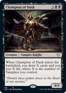 Champion of Dusk card from Commander: Innistrad: Crimson Vow