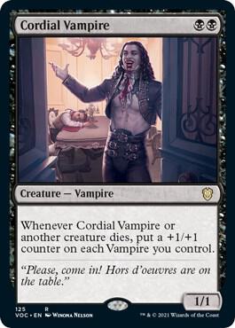 Cordial Vampire card from Commander: Innistrad: Crimson Vow