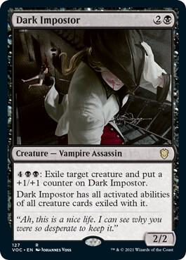 Dark Impostor card from Commander: Innistrad: Crimson Vow
