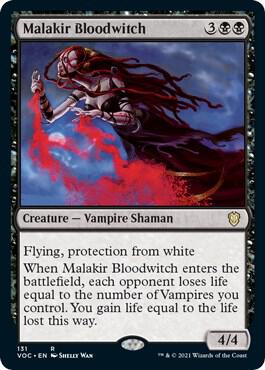 Malakir Bloodwitch card from Commander: Innistrad: Crimson Vow