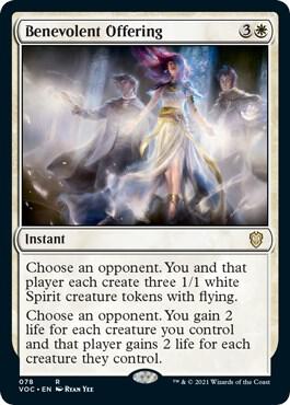 Benevolent Offering card from Commander: Innistrad: Crimson Vow