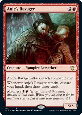 Anje's Ravager card from Commander: Innistrad: Crimson Vow