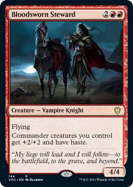 Bloodsworn Steward card from Commander: Innistrad: Crimson Vow