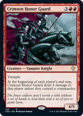 Crimson Honor Guard card from Commander: Innistrad: Crimson Vow