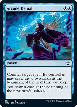 Arcane Denial card from Commander: Innistrad: Crimson Vow