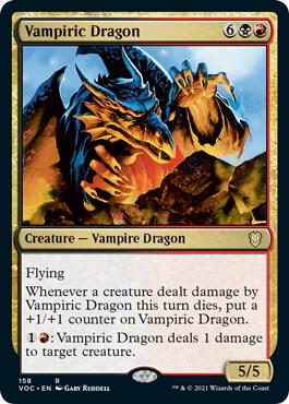 Vampiric Dragon card from Commander: Innistrad: Crimson Vow