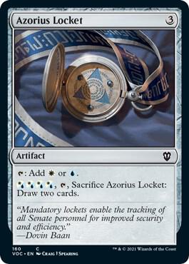 Azorius Locket card from Commander: Innistrad: Crimson Vow