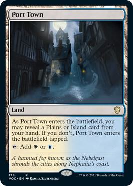Port Town card from Commander: Innistrad: Crimson Vow