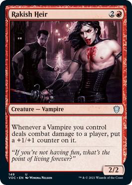 Rakish Heir card from Commander: Innistrad: Crimson Vow