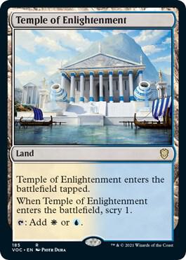 Temple of Enlightenment card from Commander: Innistrad: Crimson Vow