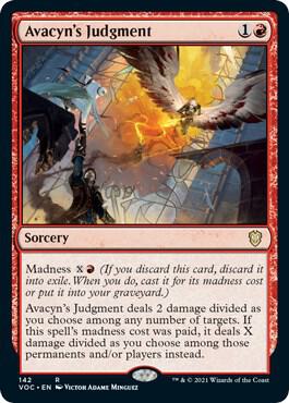 Avacyn's Judgment card from Commander: Innistrad: Crimson Vow