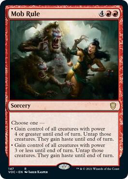 Mob Rule card from Commander: Innistrad: Crimson Vow
