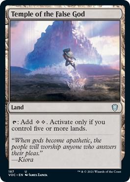 Temple of the False God card from Commander: Innistrad: Crimson Vow