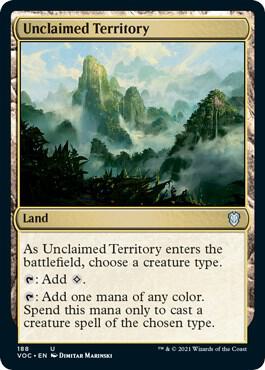 Unclaimed Territory card from Commander: Innistrad: Crimson Vow