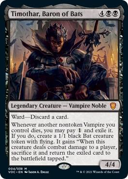 Timothar, Baron of Bats card from Commander: Innistrad: Crimson Vow