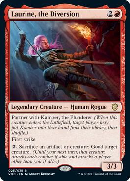 Laurine, the Diversion card from Commander: Innistrad: Crimson Vow