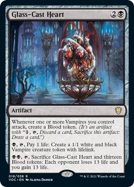 Glass-Cast Heart card from Commander: Innistrad: Crimson Vow