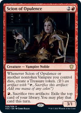 Scion of Opulence card from Commander: Innistrad: Crimson Vow