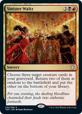 Sinister Waltz card from Commander: Innistrad: Crimson Vow
