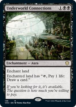 Underworld Connections card from Commander: Innistrad: Crimson Vow