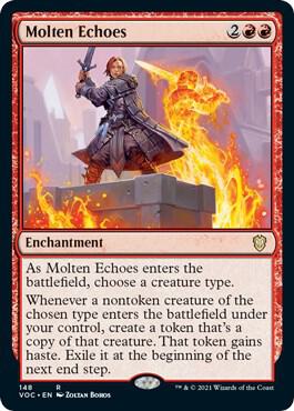 Molten Echoes card from Commander: Innistrad: Crimson Vow